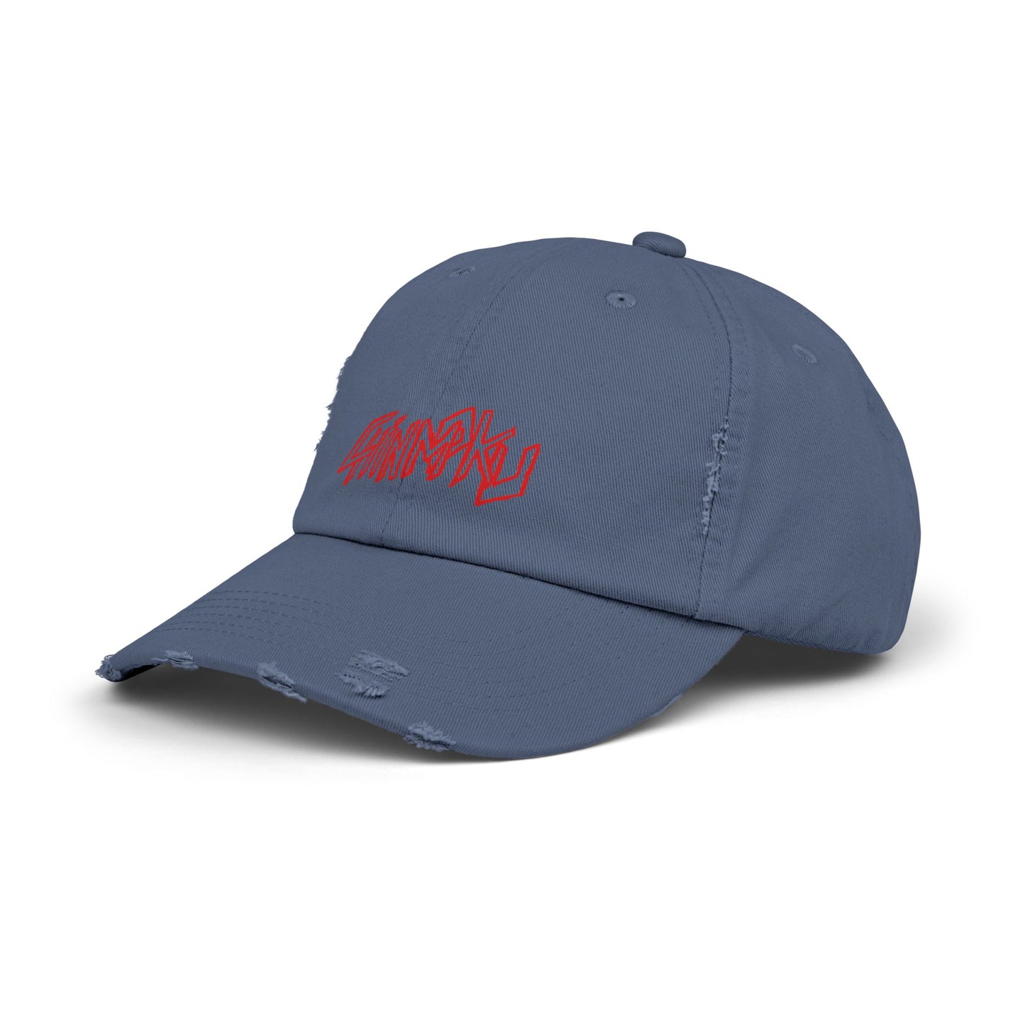 Unisex Distressed Cap Red tag