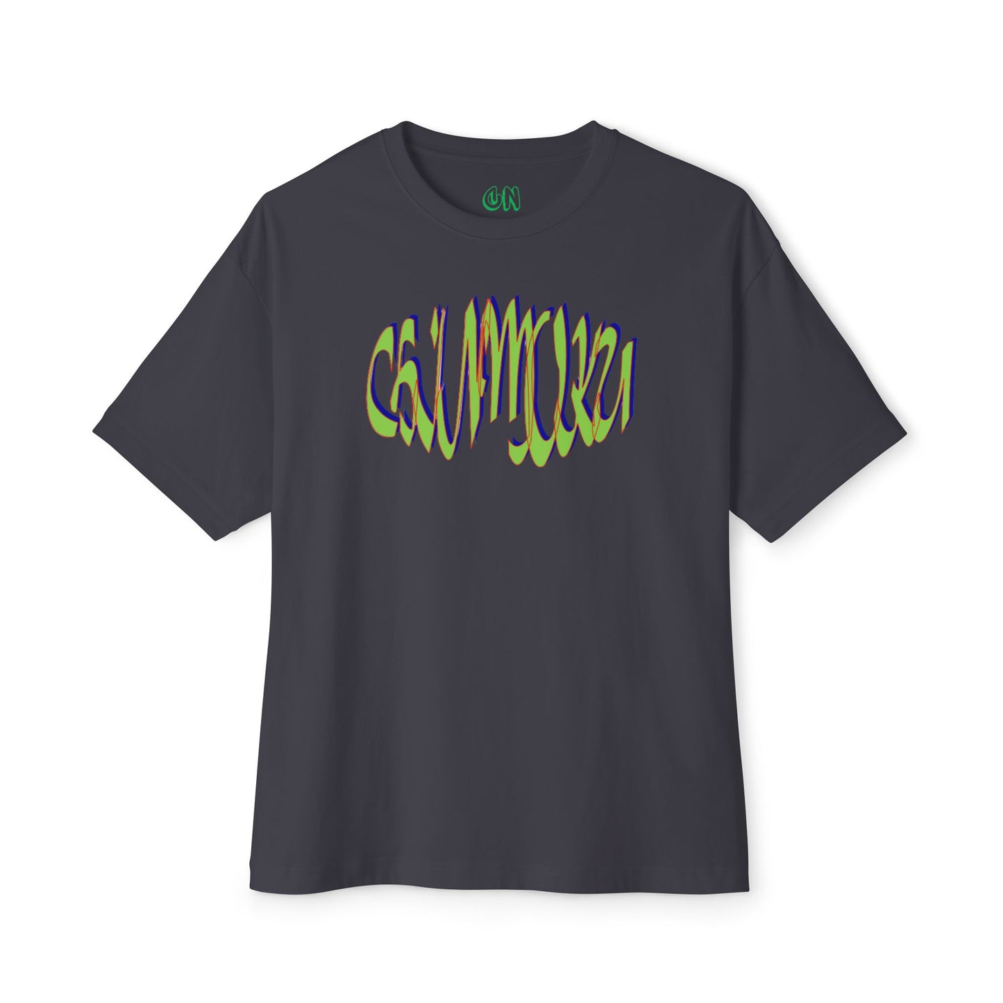 Green logo wave Tee