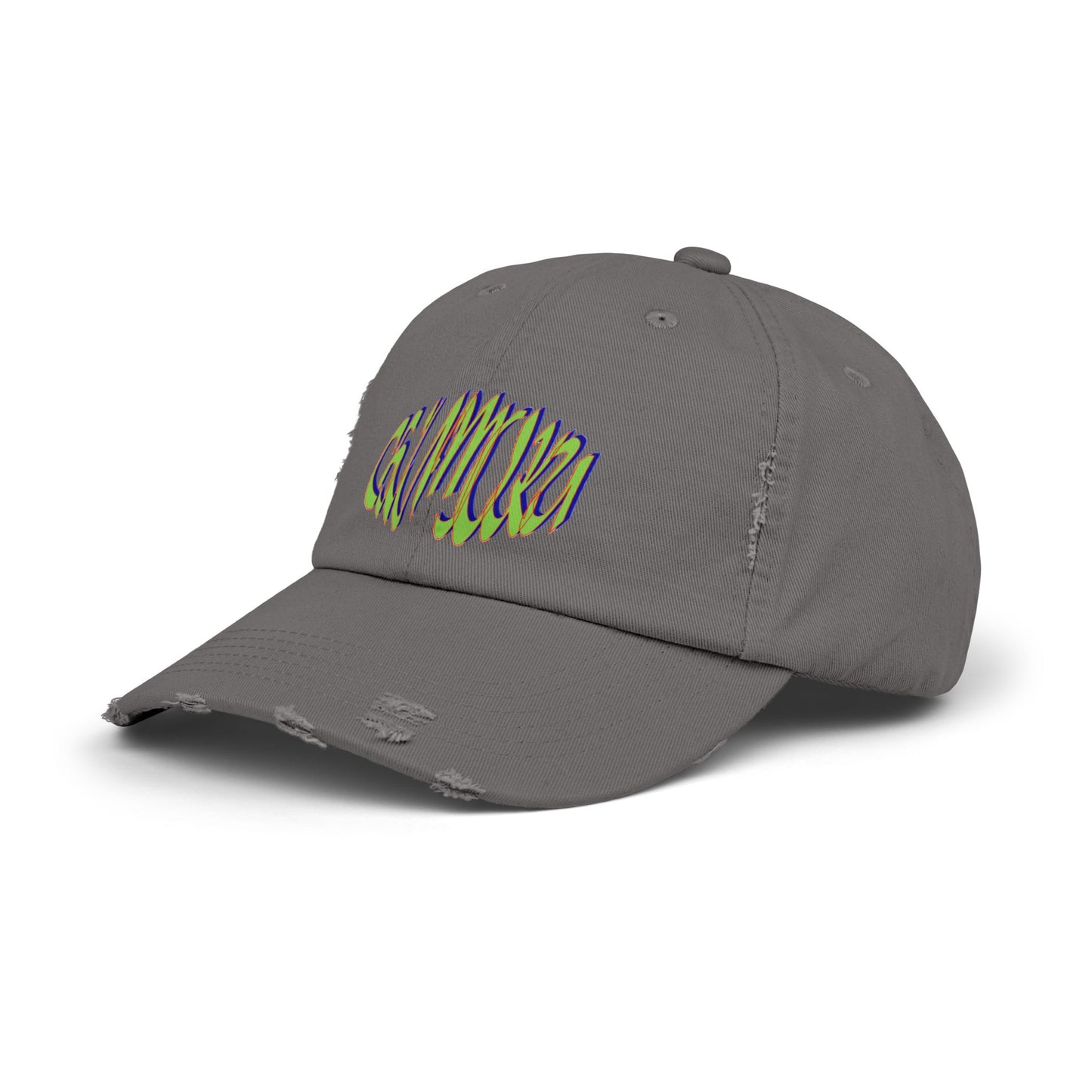 Unisex Distressed Cap logo wave