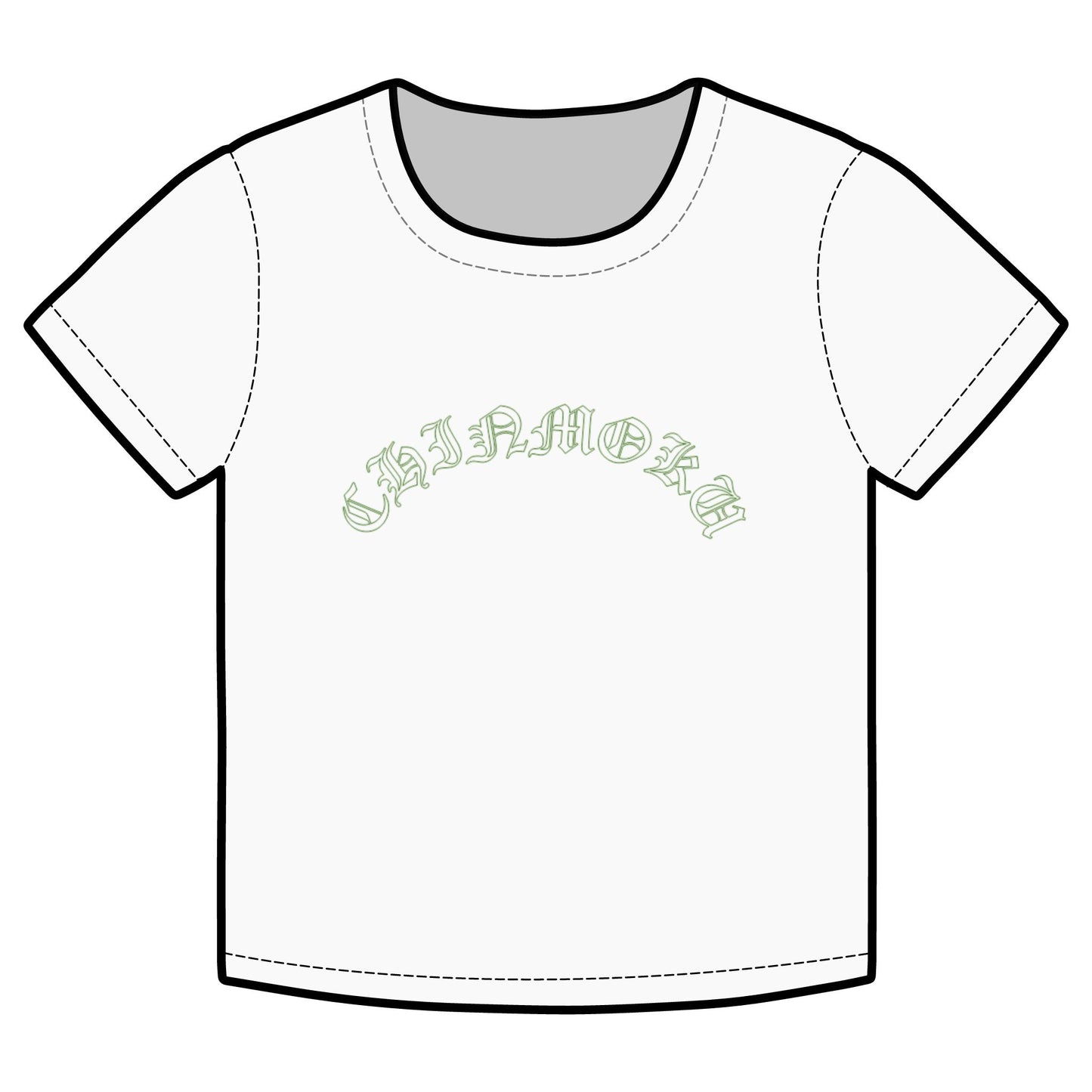 Organic Rib Baby Tee Green Tag