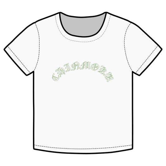 Organic Rib Baby Tee Green Tag
