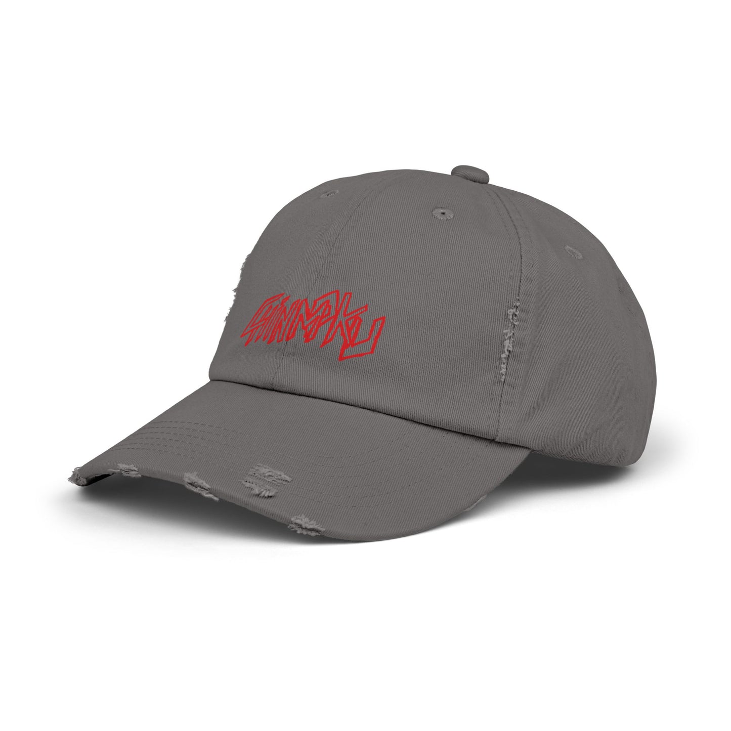 Unisex Distressed Cap Red tag
