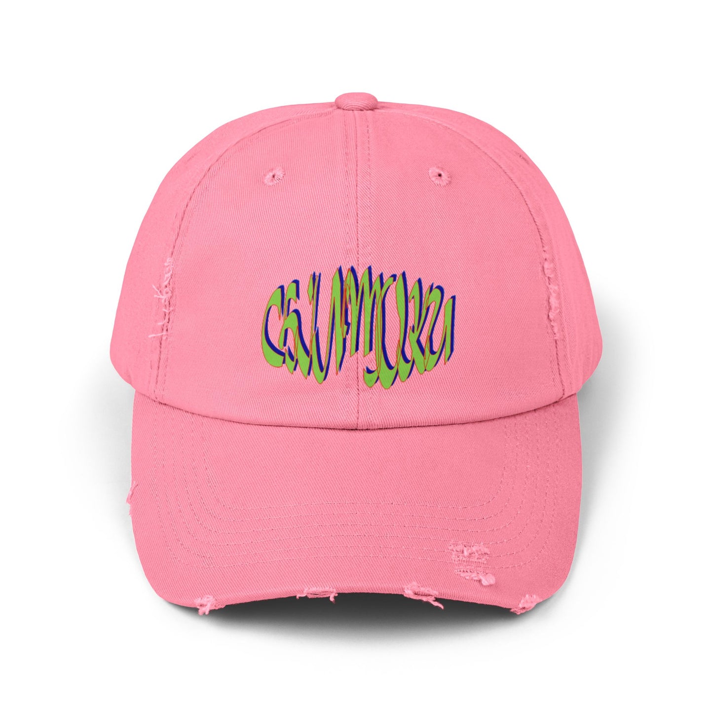 Unisex Distressed Cap logo wave