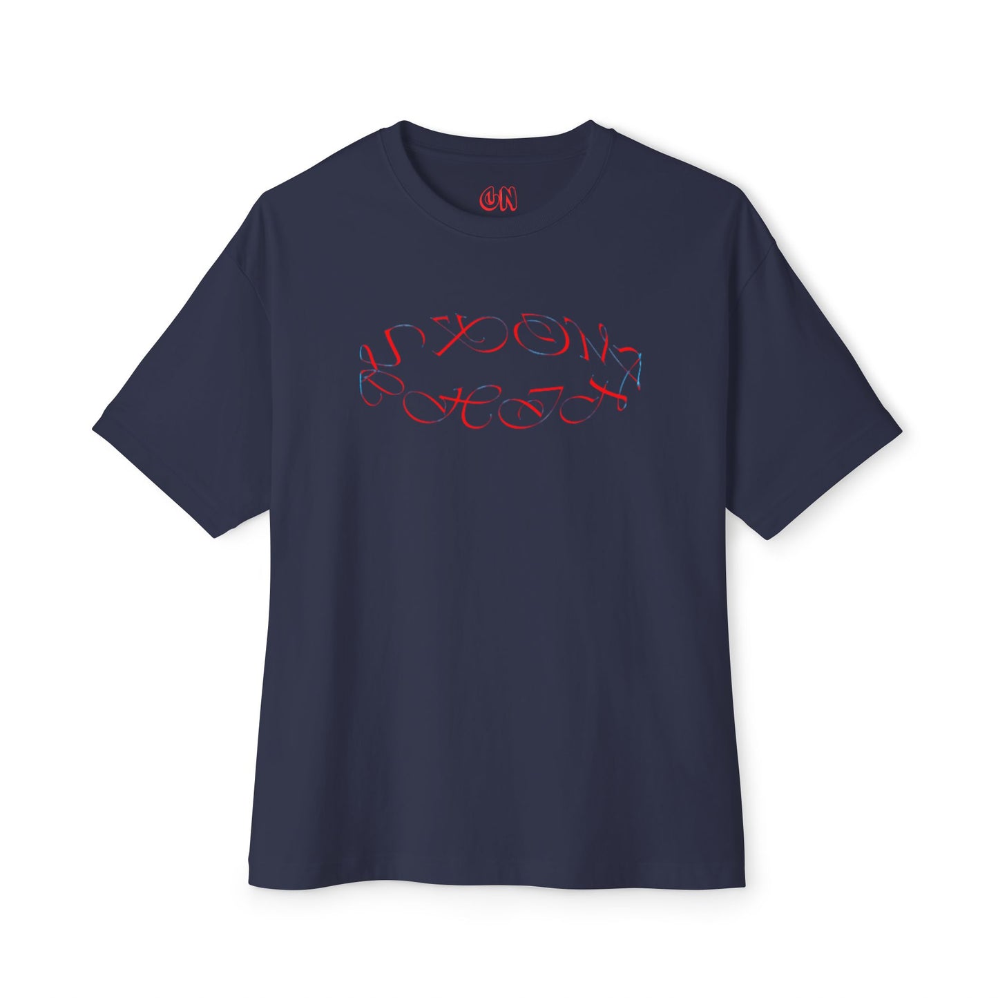 Round logo red/blue Tee