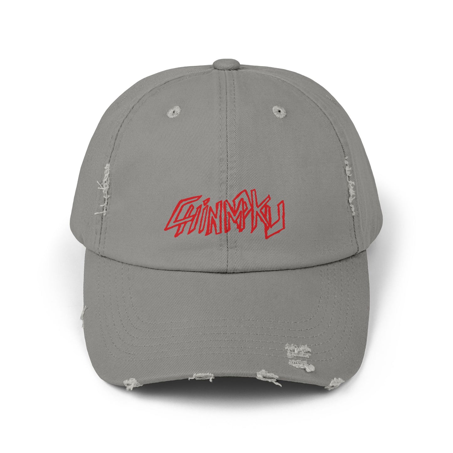 Unisex Distressed Cap Red tag