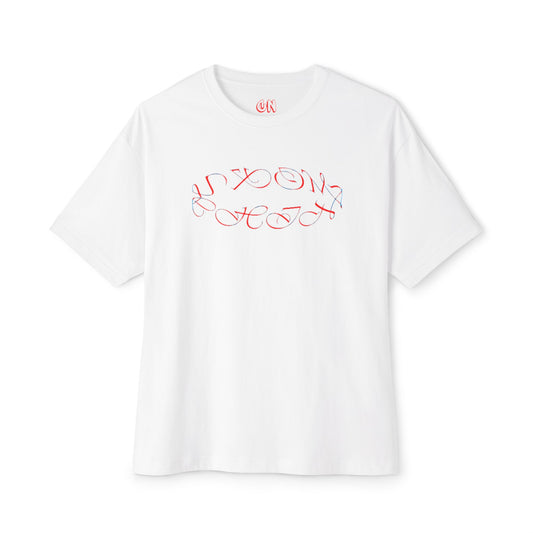 Round logo red/blue Tee