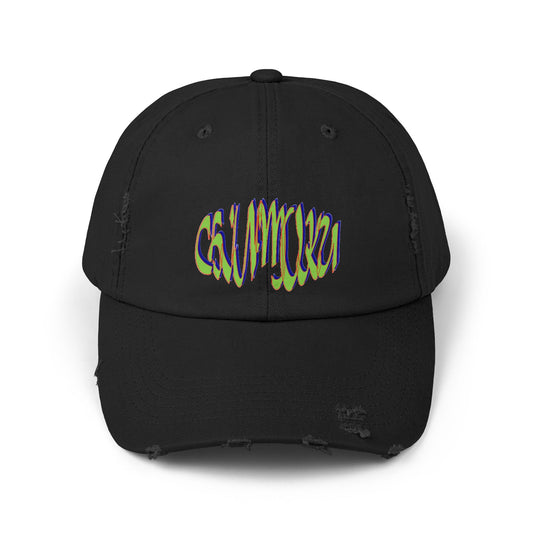 Unisex Distressed Cap logo wave