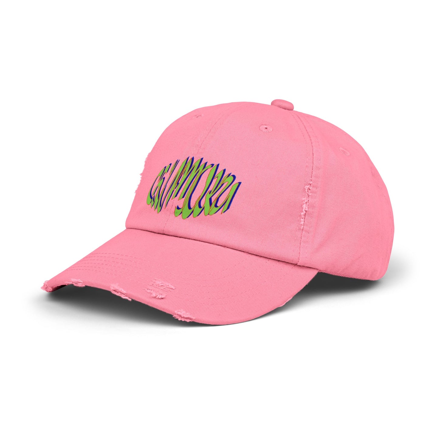 Unisex Distressed Cap logo wave