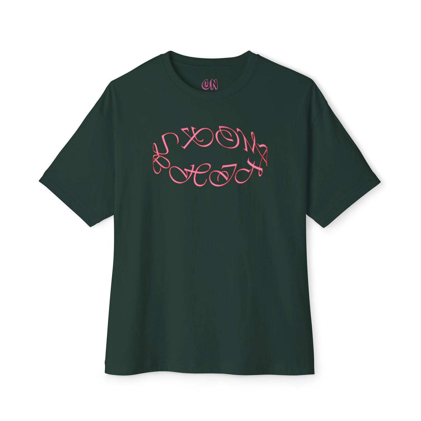 Round logo pink Tee