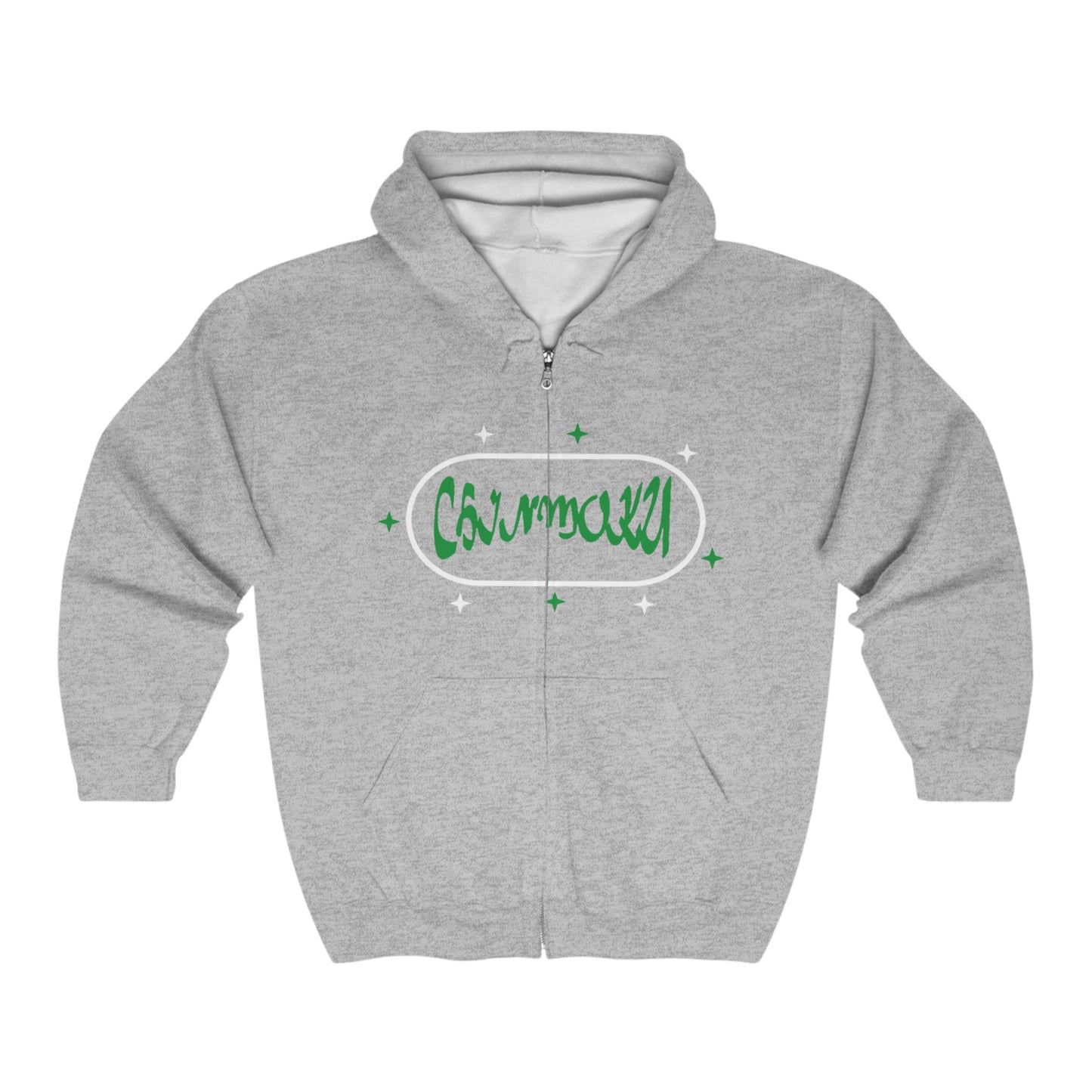 Hoodie Green Stars