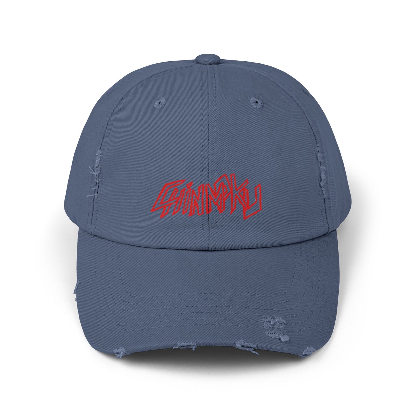 Unisex Distressed Cap Red tag
