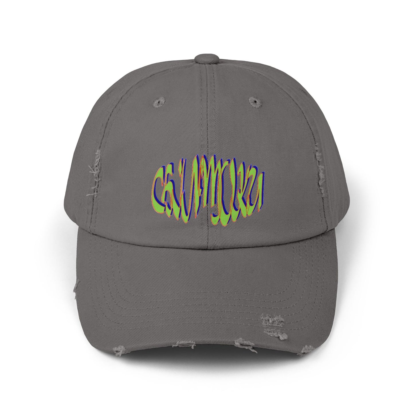 Unisex Distressed Cap logo wave