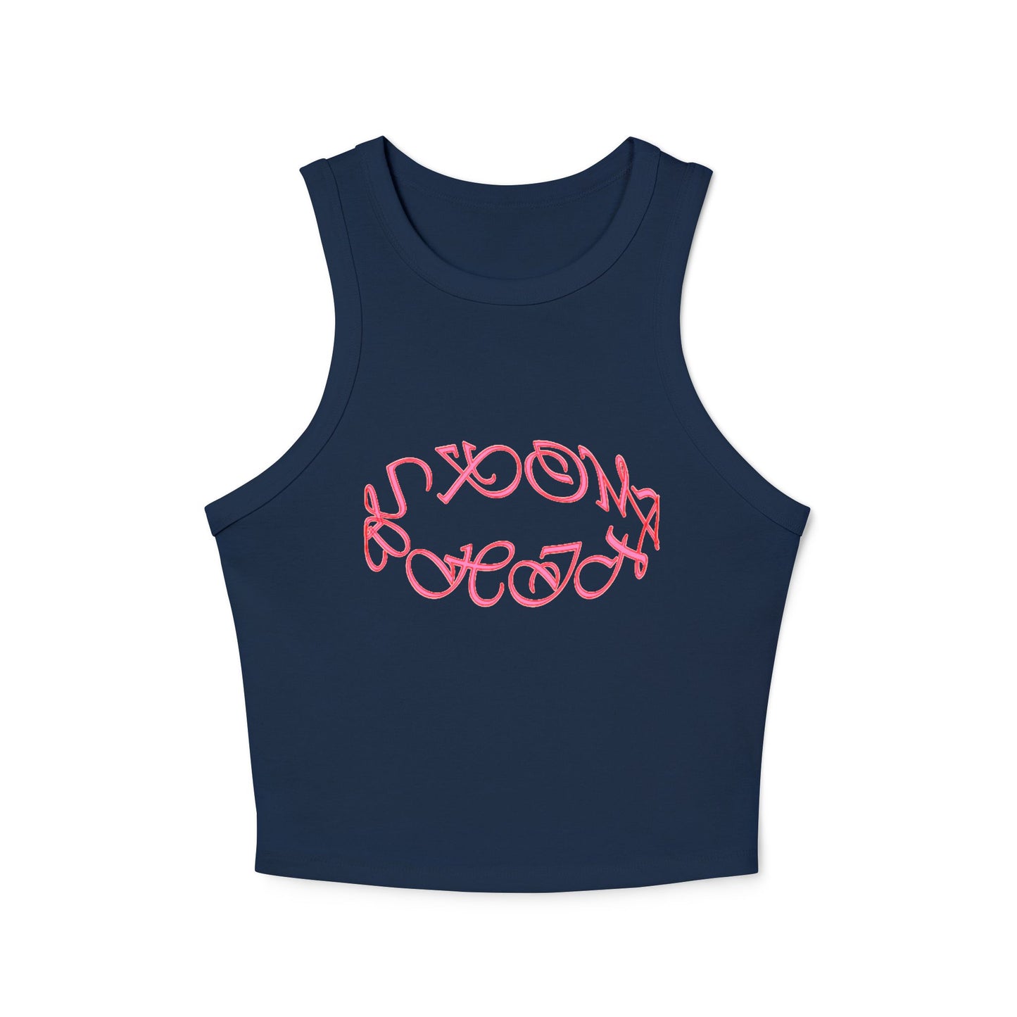 Tank Top Pink round logo