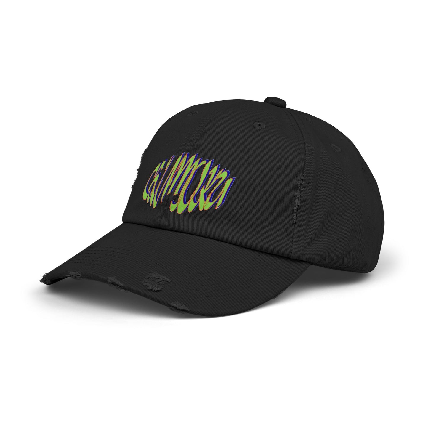 Unisex Distressed Cap logo wave