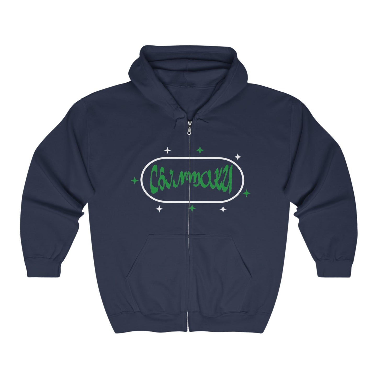 Hoodie Green Stars