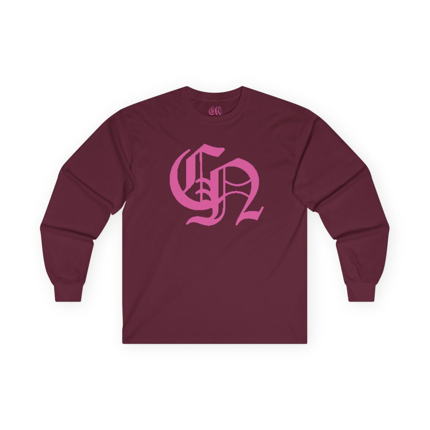 Long Sleeve Dark Pink Tee Old Logo