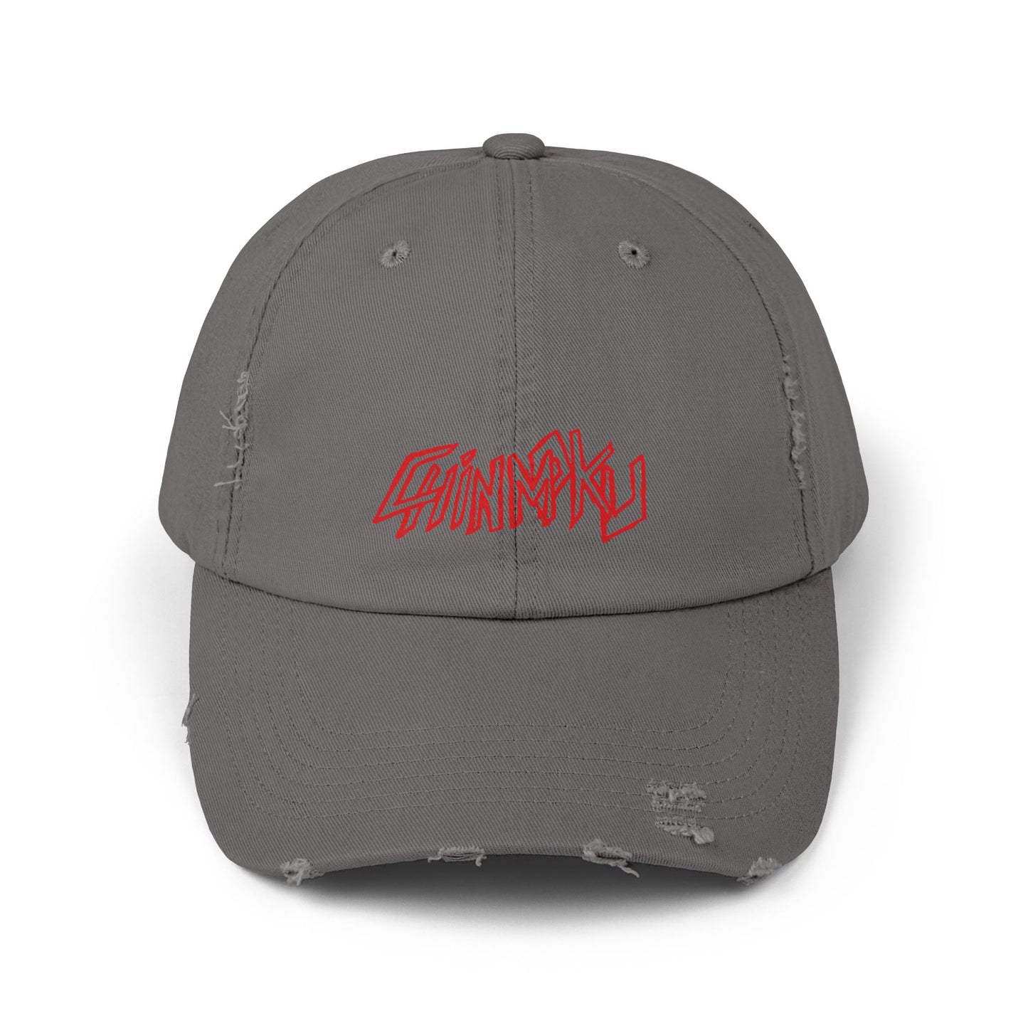 Unisex Distressed Cap Red tag