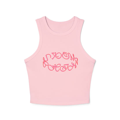 Tank Top Pink round logo
