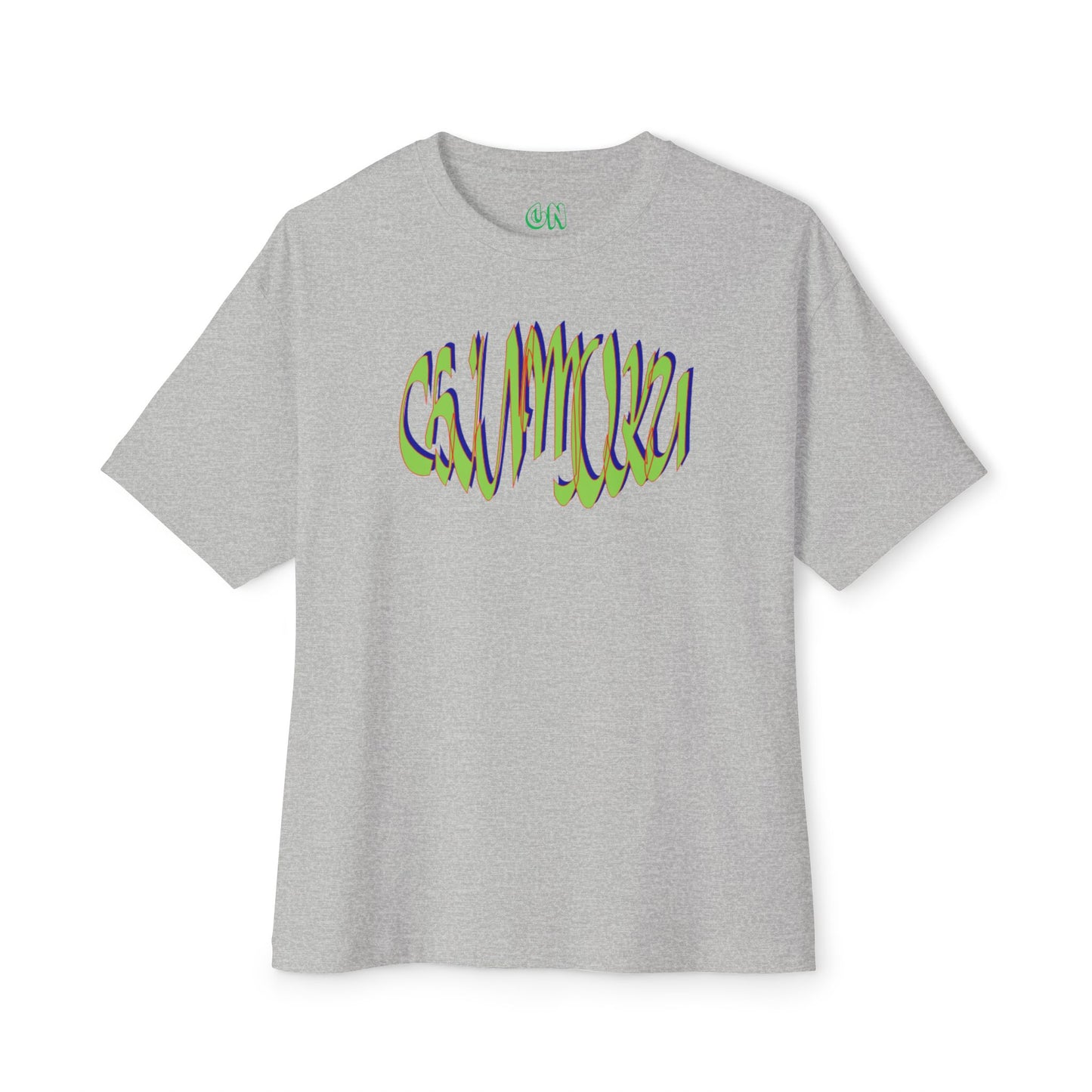Green logo wave Tee