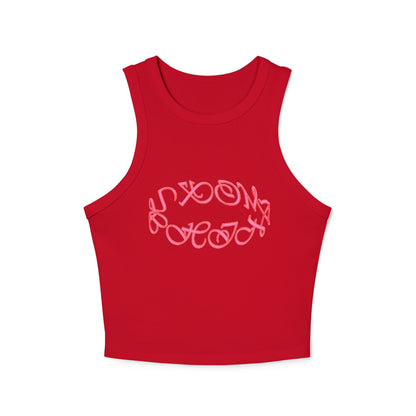 Tank Top Pink round logo
