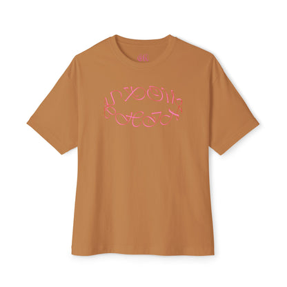 Round logo pink Tee