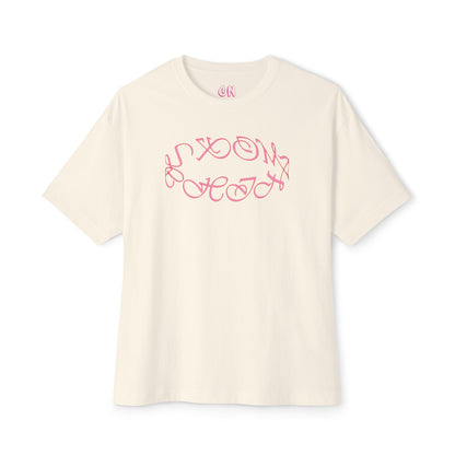 Round logo pink Tee