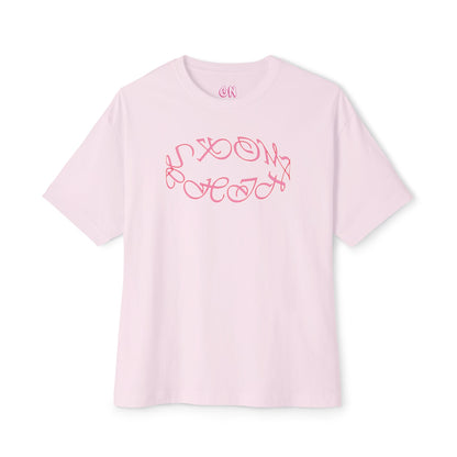 Round logo pink Tee