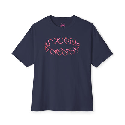 Round logo pink Tee
