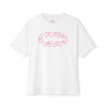 Round logo pink Tee