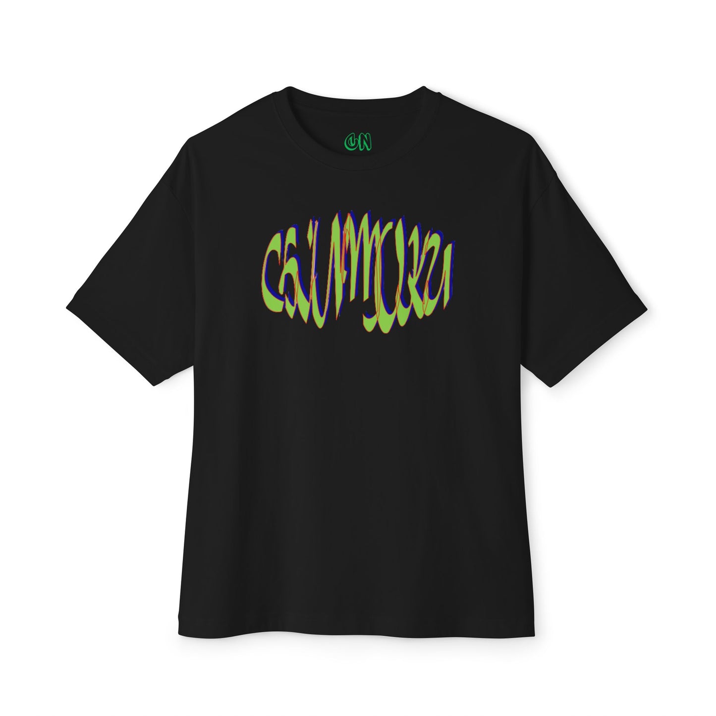 Green logo wave Tee