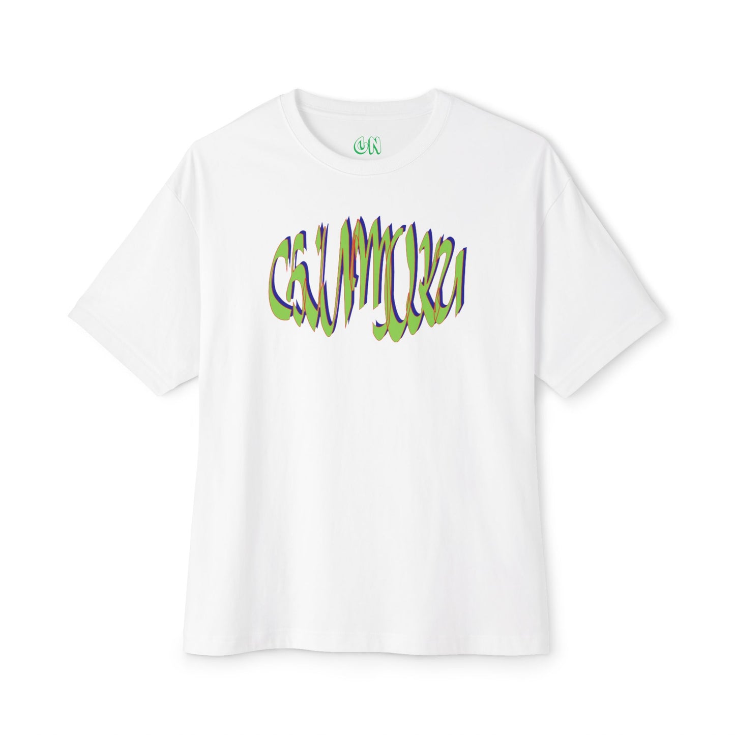 Green logo wave Tee