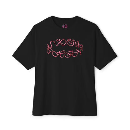 Round logo pink Tee