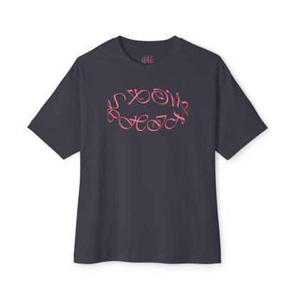 Round logo pink Tee