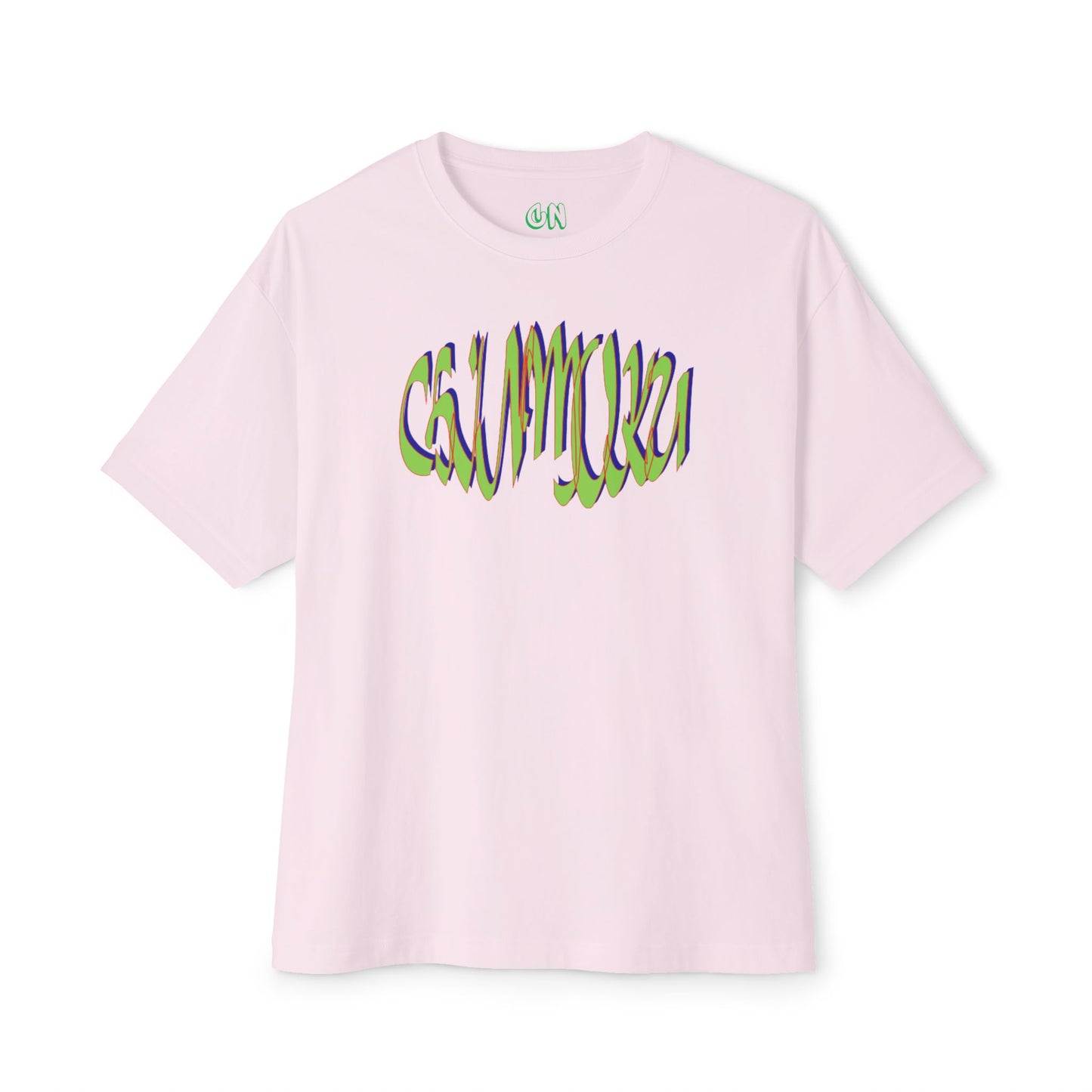 Green logo wave Tee