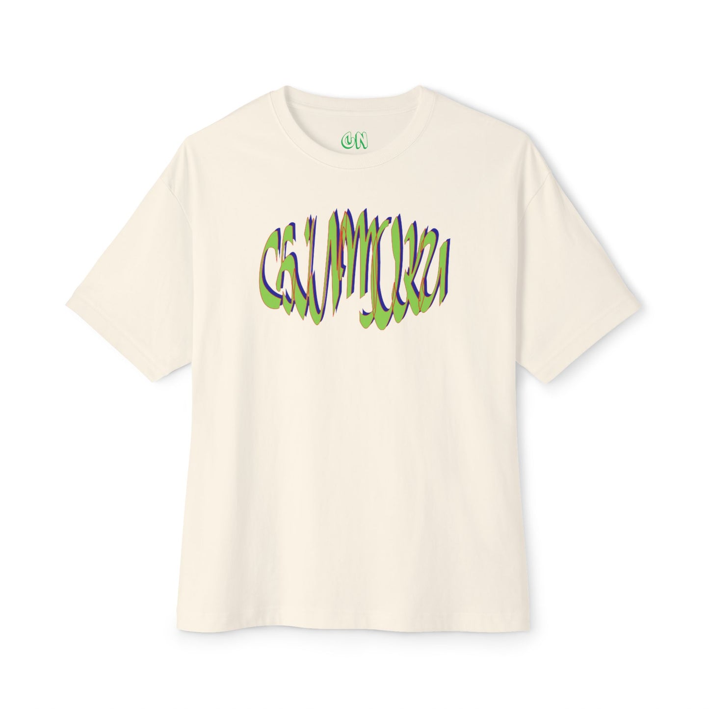 Green logo wave Tee